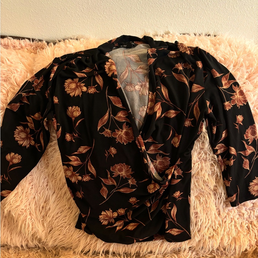 41 Hawthorne faux wrap top